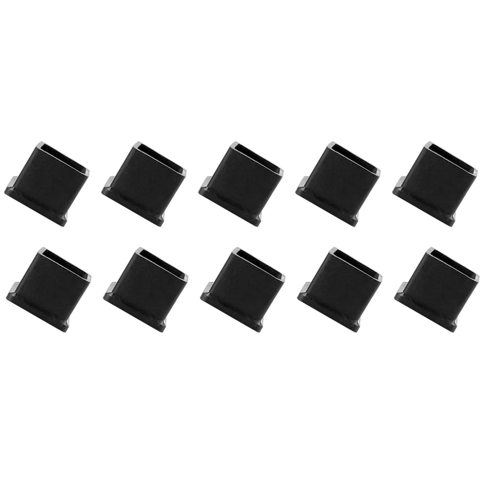 METALLIXITY Chair Leg End Cover (22mm x 22mm) 30Pcs, Square PVC Furniture Feet Caps Floor Protector - for Sofa Table Patio Chairs, Black
