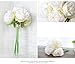 Newest trent 1Bouquet 5 Heads Artificial Peony Silk Flower Leaf Home Bridal Wedding Party Festival Bar Decor