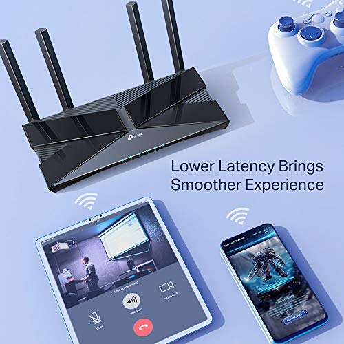 TP-Link-Archer-AX50-Router-WiFi-6-AX3000-Doble-Banda-5GHz-2402Mbps2GHz574Mbps-1xPuertos-WAN4xLAN-Gigabit-USB-30-Intel-Home-Chipset-OFDMA-WPS-Latencia-Ultrabaja-Compatible-con-Alexa