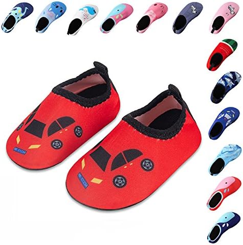 Lauwodun Baby Boys Girls Water Shoes Barefoot Aqua Sock Shoes for Beach Pool Surfing Yoga Swimming Walking