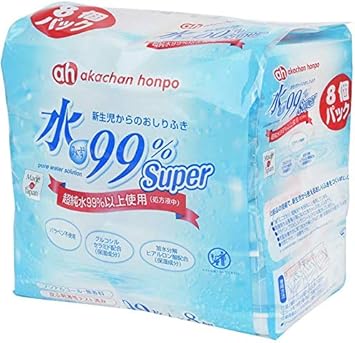Amazon Co Jp 赤ちゃん本舗 水99 Super おしりふき 90枚 8個パック ベビー マタニティ