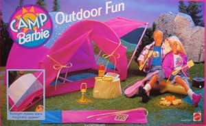 barbie coleman camping set