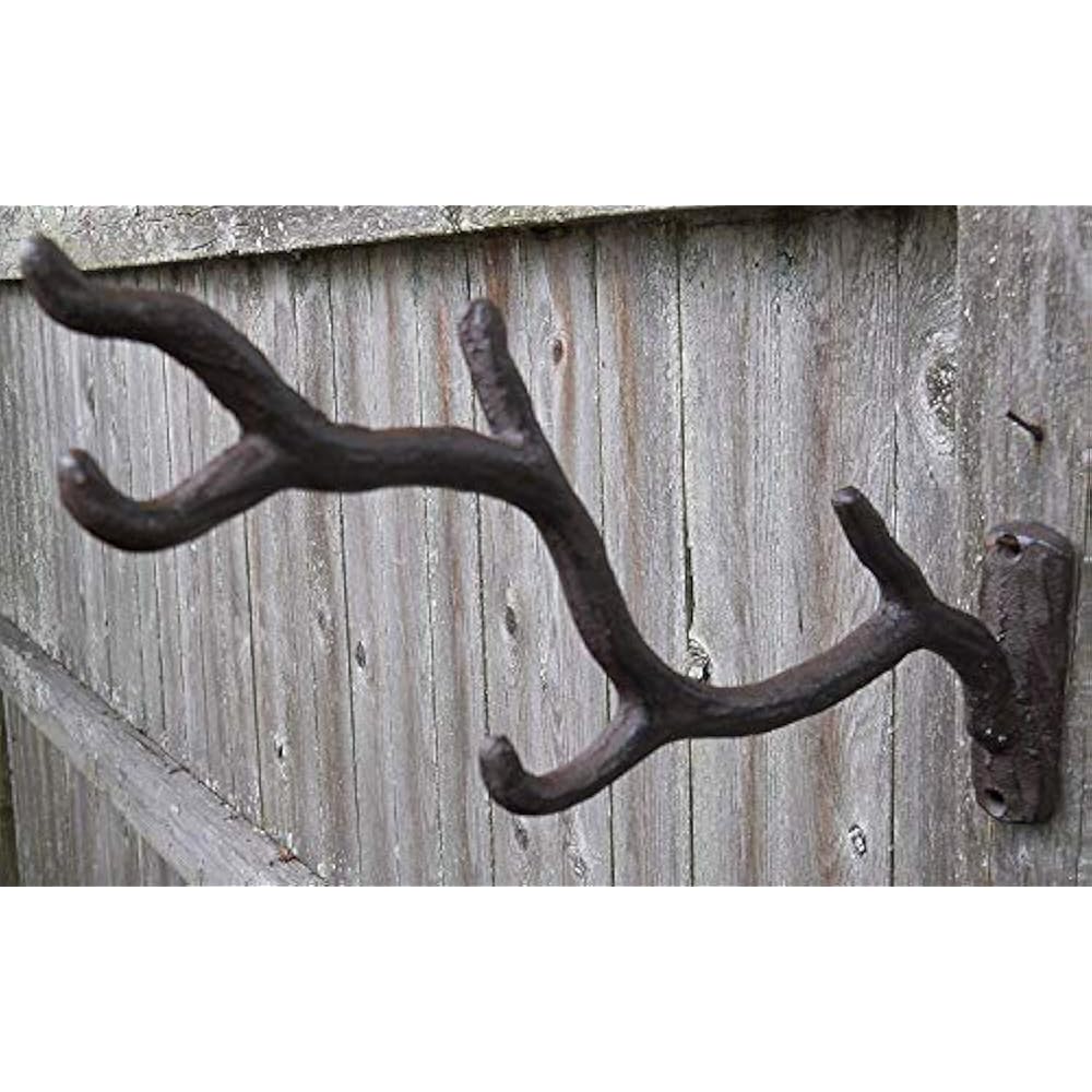 Cast Iron Tree Branch Themed Plant Hook Garden & Outdoor 786295195675