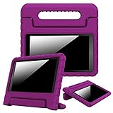 Fintie Shock Proof Case for Amazon Fire HD 8 (Previous Generation - 6th) 2016 Release - Kiddie Series Light Weight Convertible Handle Stand Kids Friendly Cover, Purple