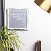 Modernivity Grey Felt Letter Board 10 x 10 | +1,188 Multicolored Letters and Emojis, Stand, Wall Mount, Clippers, and 3 Storage Bags | Rustic Wooden Framed Changeable Word and Announcement Sign