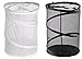 Greenco, Heavy Duty, Space Saver, Folding Pop-up Portable Mesh Laundry Hamper, High Capacity and Super Lightweight, 2 Pack, Black and White