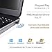 Bluetooth USB Adapter, 4.0 USB Bluetooth Dongle for Desktop,Windows 10/8.1/8, Vista and XP, Devices with 2.4Ghz Range by KEY IDEA （Black）