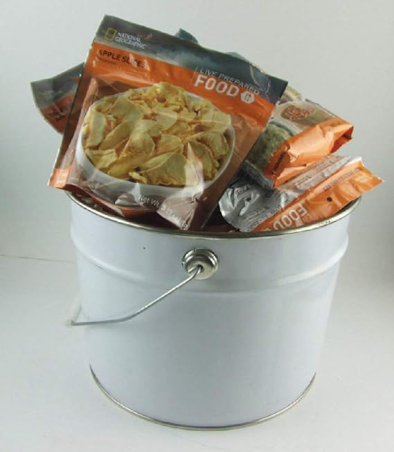 Emergency Food Supply MRE 70 Servings Water/Air Proof Metal Bucket