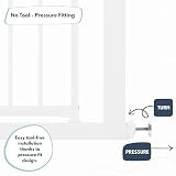 Venture Q-Fix 110cm Extra Tall Baby Gate 73-80cm Indoor Doorway Gate view 3