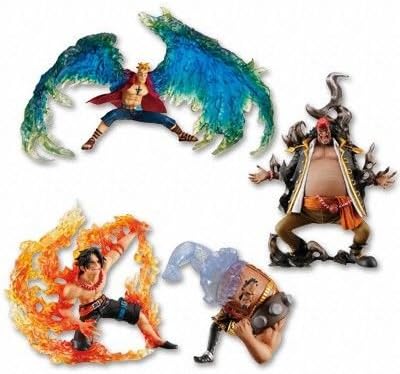 Amazon One Piece ワンピース スーパーエフェクト能力者フィギュア ｖｏｌ 4 全４種フルセット ポートガス D エース マルコ ジョズ マーシャル D ティーチ ワンピース フィギュア フィギュア ドール 通販