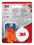 3M 90716-80025T Corded Reusable Earplug, 3-Pair with Case