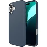 ZAGG Manhattan Snap for iPhone 16 Plus Case - MagSafe Compatible, 13ft Drop Protection, Strengthened with Graphene, Soft-Touch Silicone, Slim & Lightweight Design, 96% Recycled Content, Navy Blue