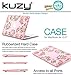 Kuzy - AIR 13-inch Vintage Flowers PINK Rubberized Hard Case for MacBook Air 13.3