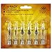 Holiday Joy - Flicker Flame Crystal Clear Flame Tip Candelabra Replacement Bulbs - Great for Electric Window Candle Lamps - CA5 - E12-1 Watt - 120 Volts (6 Pack)