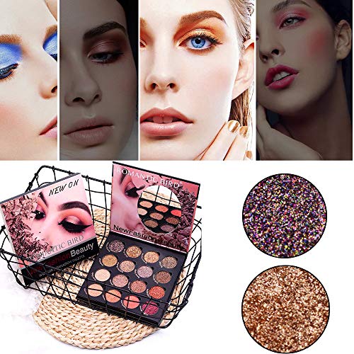 Shimmer Glitter Eye Shadow Powder Palette Matte Eyeshadow Cosmetic Makeup W