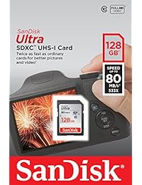 Tarjeta de memoria Ultra SDXC UHS I de SanDisk, de hasta 80 MB s