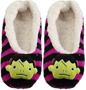 Halloween Ballerina Sherpa Lined Socks Featuring Spider Black Cat Ghost Devil Skeleton Nutcracker Zombie Head