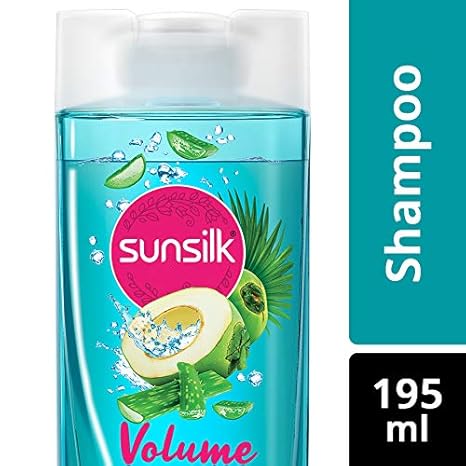 Sunsilk Coconut Water & Aloe Vera Volume Hair Shampoo, 195 ml