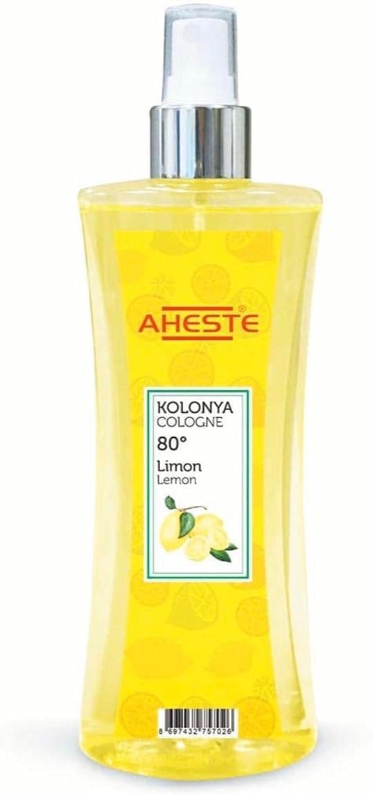 BY MIA AHESTE Lemon Aftershave Cologne Turkish Kolonya Pump Spray 250ML