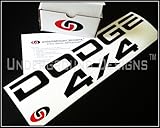 DODGE TAILGATE 4X4 Decal Kit GLOSS BLACK by Underground Designs