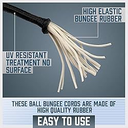 HORUSDY 45 Pack Ball Bungee Cords, Includes