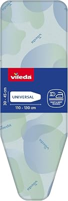Funda de Recambio para Tabla de Planchar Premium 2 en 1, Tamaño Universal Ajustable, Triple Capa, QuickFIX, 110 a 130 cm x 30 a 45 cm
