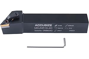 Accusize Industrial Tools 1'' x 6'' Mdjn R-16-4D Toolholder, Right Hand withDnmg432 Insert, 2302-5020