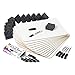 Charles Leonard Dry Erase Lapboard Class Pack, Includes 12 Each of Whiteboards, 2 Inch Felt Erasers and Black Dry Erase Markers (35036)