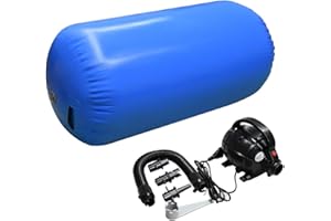 GLANT Air Mat Tumble Track AirSpot - Gymnastics Training Springboard - Round Inflatable Springboard