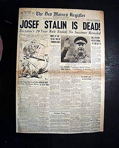 Amazon Com Jospeh Stalin Death Soviet Union Premier Moscow