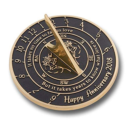 The Metal Foundry Customized Wedding This Unique Large Sundial Gift Idea is A Great Present for Him, for Her Or for A Couple to Celebrate Years of Marriage