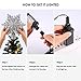 KINGWILL Christmas Tree Toppers, 2-in-1 Silver Glittered Lighted Tree Topper with Snowflake Projector, Indoor Night Light Projector for Christmas Nursery Bedroom Holiday Decoration