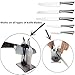 Kitchen Knife Sharpener Sharpens Hones Polishes Serrated Beveled Standard Blades Safe and Easy to Use Beveled Standard Blades Kitchen Tools by Esytools