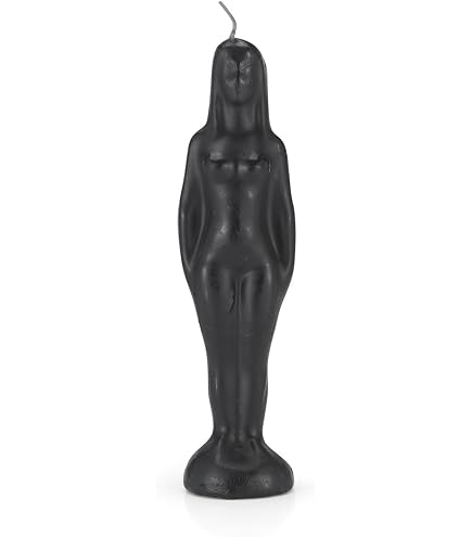Aura Figur Kerze Mann - Ritualkerze Für Magie & Spiritualität 19,1 Cm Schwarz