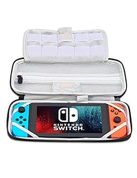 Jingdu Funda de transporte compatible con Nintendo Switch   Carcasa rígida protectora portátil de viaje y almacenamiento bolsa de transporte para Nintendo Switch consola y accesorios