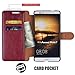 Huawei Ascend Mate 7 Case,Mulbess [Layered Dandy][Wine Red] - [Card Slot][Flip][Slim Fit] - PU Leather Wallet Case For Huawei Ascend Mate 7