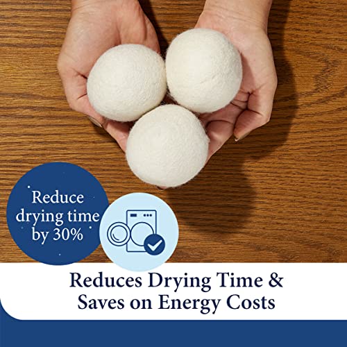 Cosy House Collection Wool Dryer Balls Premium Reusable Natural