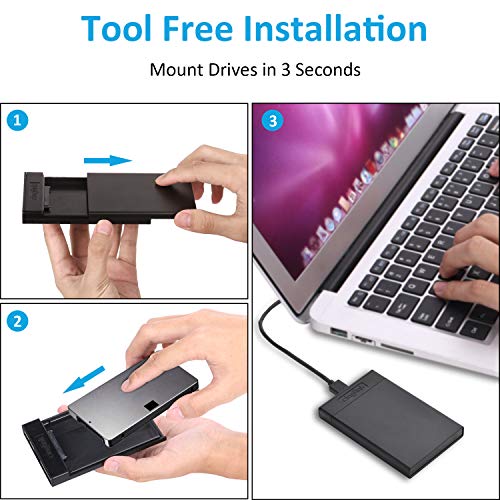 Hard Disk Enclosure USB 3.0 to SATA Enclosure USB3.0 to SATA III USB 3.0 to SATA Hard Disk Case Housing for 2.5 Inch 9.5mm 7mm WD, Seagate, Toshiba,