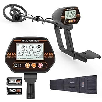 Metal Detector, 3 Modes Waterproof Metal Detector with Larger Back-lit LCD Display and Distinctive Audio Prompt & DISC Mode - Carrying Bag & Batteries ...