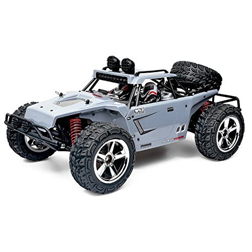 AHAHOO 1:12 Scale RC Cars 35MPH+ High Speed Off-Road Remote Control Vehicle 2.4Ghz Radio Controlled Racing Monster Trucks Rock Climber with LED Light Vision (Silver)
