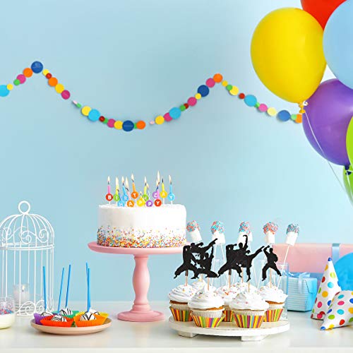 Donoter 48 Pcs Glitter Martial Arts Cupcake Toppers Karate Taekwondo Cake Picks for Kids Birthday Party Table Decorations - Thumbnail 4