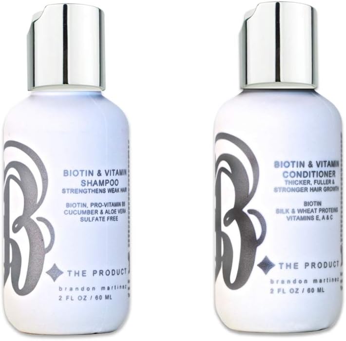 Biotin Vitamin Hair Growth Shampoo & Conditioner SET-(High Potency) Biotin Shampoo + Conditioner Set For Fastest Hair Growth, Vitamins E, A, And C B THE PRODUCT