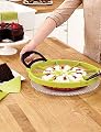 Perfect Slice Pizza Cutter Cake Slicer Pie Divider Dessert (Random Color) 30301.5cm