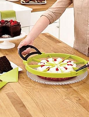 Perfect Slice Pizza Cutter Cake Slicer Pie Divider Dessert (Random Color) 30301.5cm