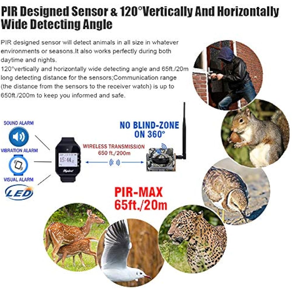 Security Sensors Sensors/Outdoor Animals Alarm System Kit 36020m/ Long