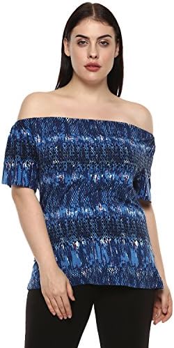 Plus-size Blue Top
