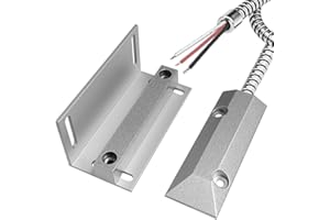 GAGALOR NO&NC 3 Wires Magnetic Garage Door Contacts Heavy Duty Alarm Switch Sensor for Roller Shutter with Adjustable Bracket