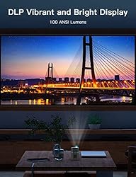 NexiGo Smart WiFi Mini Portable Projector, 4K