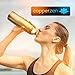 CopperZen 100% Pure Copper Water Bottle, Premium Ayurvedic Health Benefits, Leak Proof, with Insulated Travel Storage Bag & Adjustable Strap (Red)