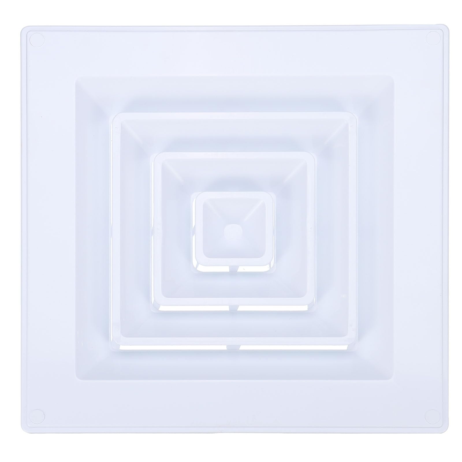Photo 1 of PATIKIL Square Air Vent Cover 14 x 14 Inch, 1pcs Plastic Air Return Grille Sidewall or Ceiling Air Diffuser for Home Office Bathroom Kitchen Toilet Ventilation, White